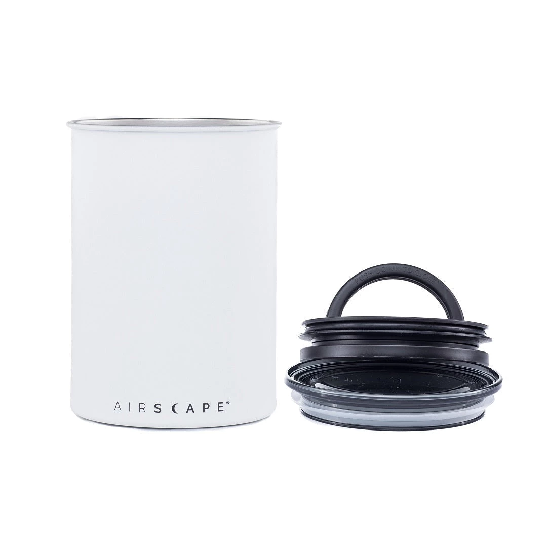 Planetary Designs Airscape 64oz Coffee Bean Canister - Matte Chalk White Tea 3 Planetary Designs Airscape 64oz Coffee Bean Canister - Matte Chalk White Tea