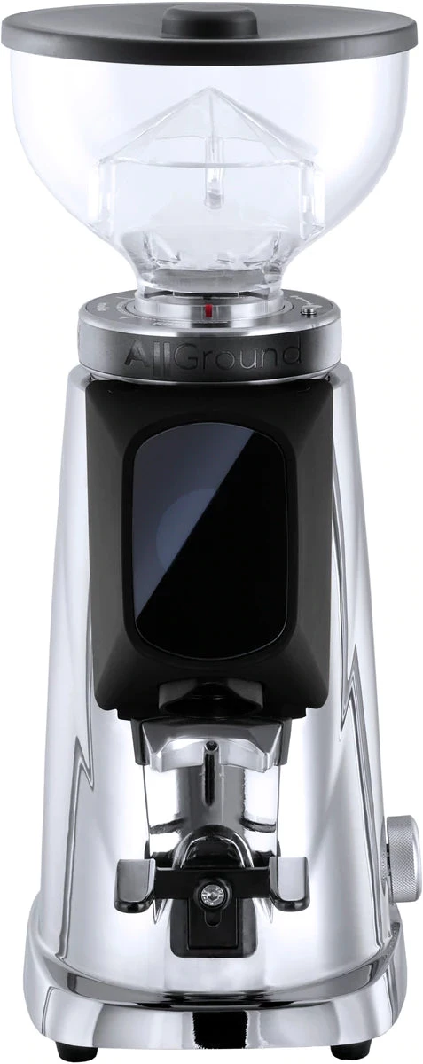 Fiorenzato F4 AllGround Burr Grinder - Chrome And Deep Black Tea 3 Fiorenzato F4 AllGround Burr Grinder - Chrome And Deep Black Tea