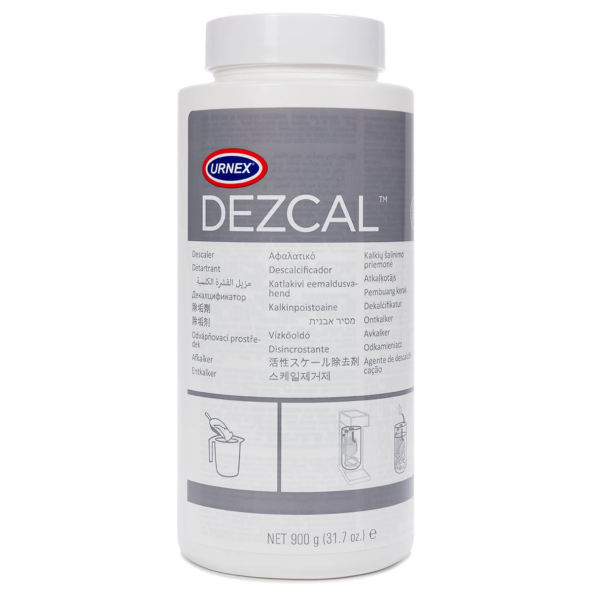 Tea Urnex Dezcal Descaling Agent - 900 Grams (Powder) 3 Tea Urnex Dezcal Descaling Agent - 900 Grams (Powder)