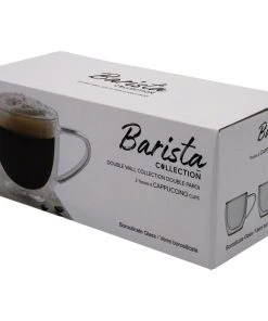 Safdie & Co. Barista Double Wall Cappuccino Mugs – Set Of 2 – 225 Ml