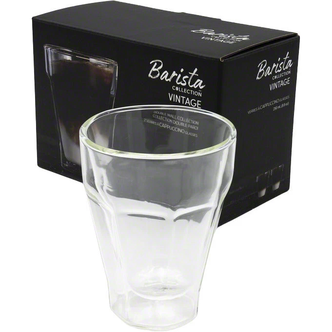 Tea Safdie & Co. Barista Vintage Cappuccino Glasses – Double Wall – Set Of 2 – 250 Ml 4 Tea Safdie & Co. Barista Vintage Cappuccino Glasses – Double Wall – Set Of 2 – 250 Ml