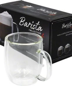 Safdie & Co. Barista Plus Double Wall Cappuccino Mugs - Set Of 2 - 250 Ml Tea 6 Safdie & Co. Barista Plus Double Wall Cappuccino Mugs - Set Of 2 - 250 Ml Tea