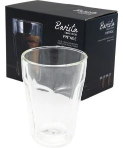 Safdie & Co. Barista Vintage Macchiato Glasses – Double Wall – Set Of 2 – 325 Ml Tea