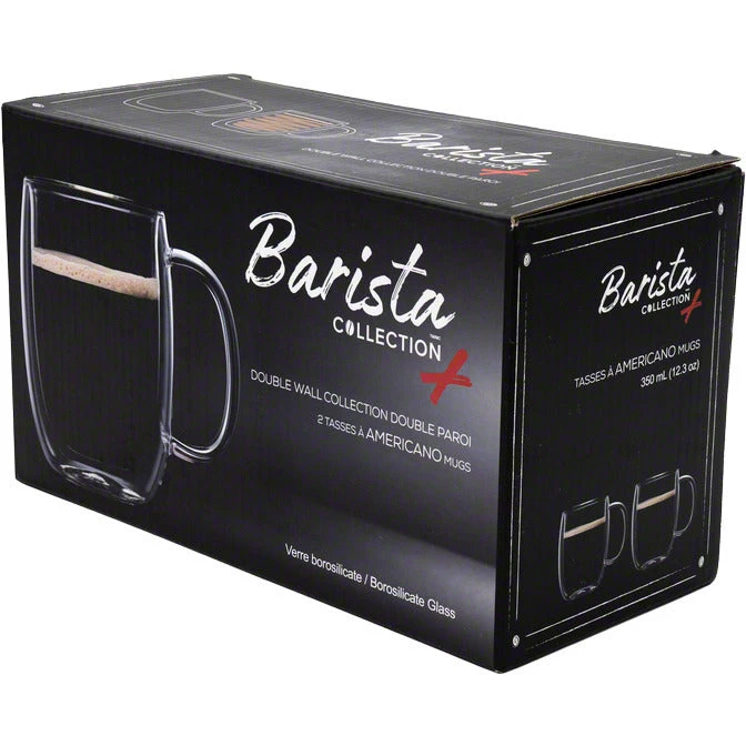 Safdie & Co. Barista Plus Double Wall Americano Mugs - Set Of 2 - 350 Ml 4 Safdie & Co. Barista Plus Double Wall Americano Mugs - Set Of 2 - 350 Ml