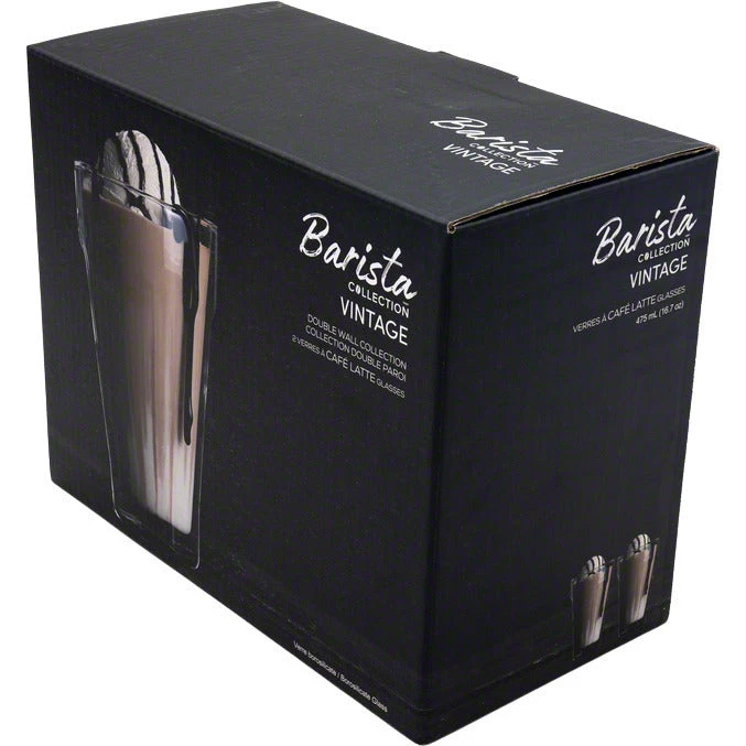 Safdie & Co. Barista Vintage Latte Glasses – Double Wall – Set Of 2 – 475 Ml Tea 5 Safdie & Co. Barista Vintage Latte Glasses – Double Wall – Set Of 2 – 475 Ml Tea