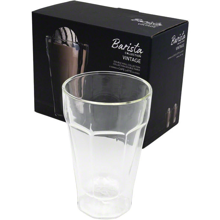Safdie & Co. Barista Vintage Latte Glasses – Double Wall – Set Of 2 – 475 Ml Tea 4 Safdie & Co. Barista Vintage Latte Glasses – Double Wall – Set Of 2 – 475 Ml Tea