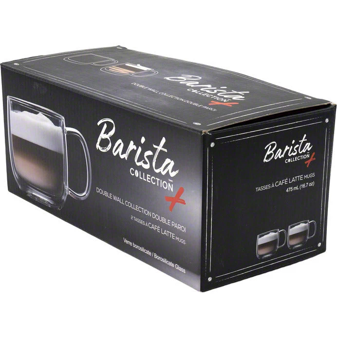 Tea Safdie & Co. Barista Plus Double Wall Latte Mugs - Set Of 2 - 475 Ml 5 Tea Safdie & Co. Barista Plus Double Wall Latte Mugs - Set Of 2 - 475 Ml