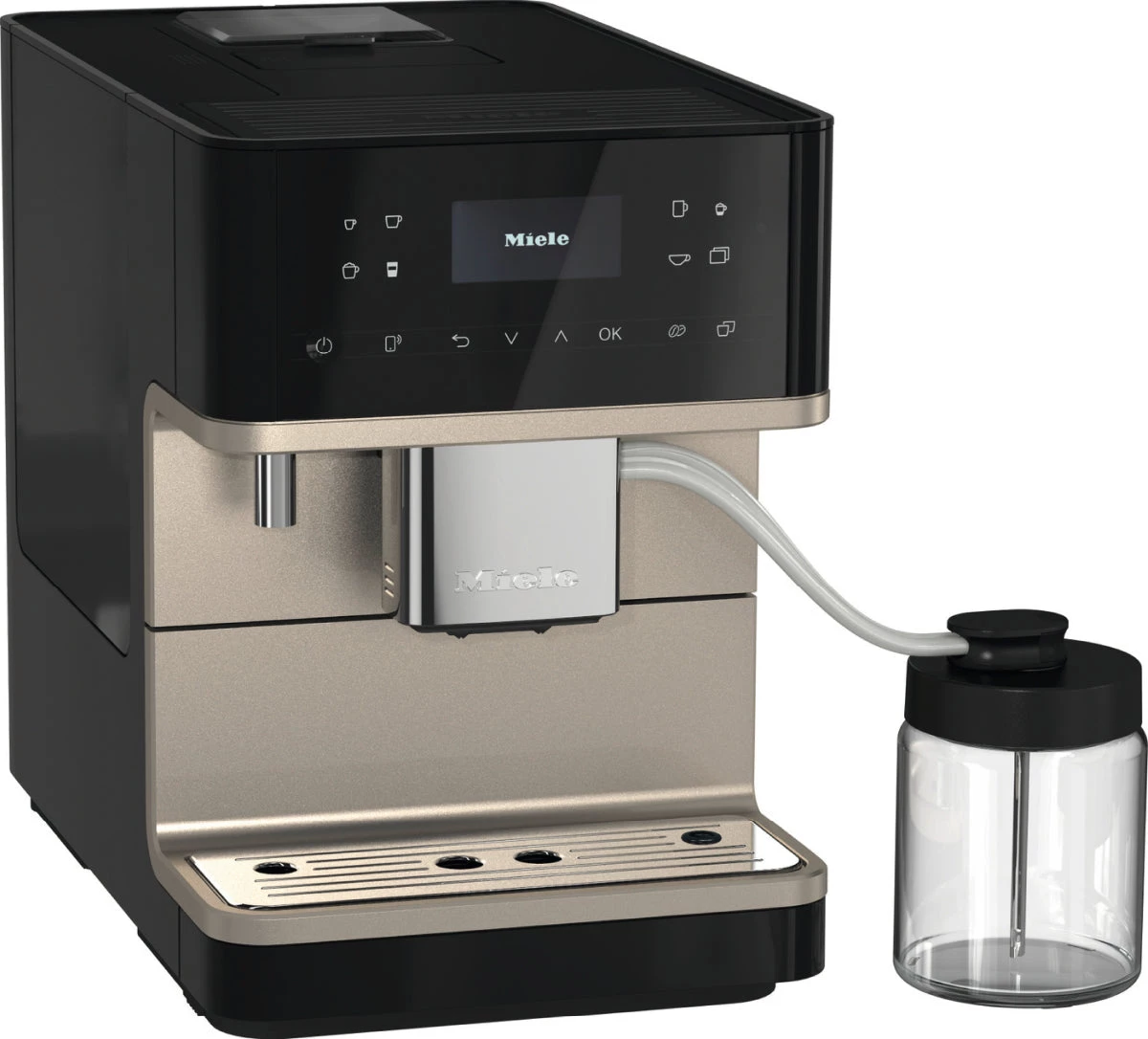 Miele CM6360 Super Automatic Espresso Machine - Obsidian Black/Clean Steel Tea 3 Miele CM6360 Super Automatic Espresso Machine - Obsidian Black/Clean Steel Tea