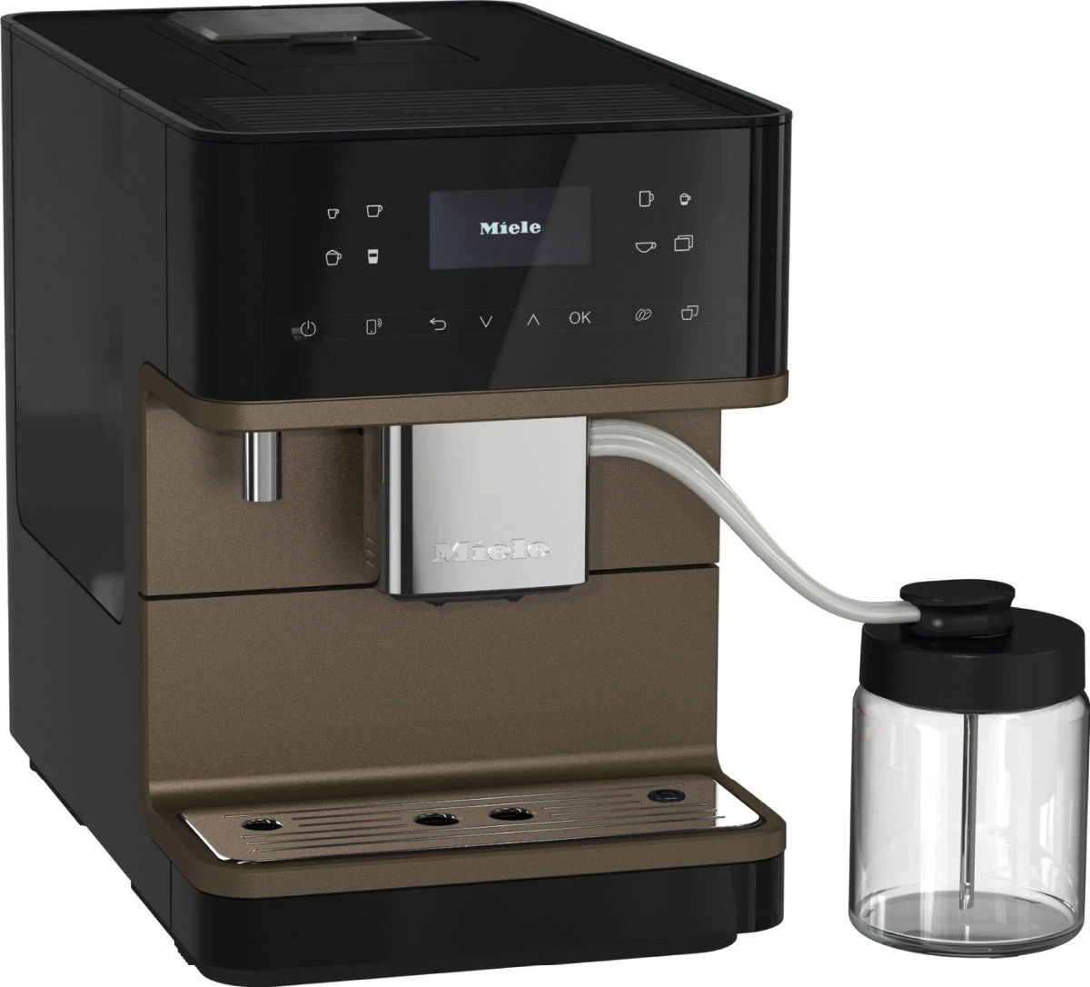 Miele CM6360 Super Automatic Espresso Machine - Obsidian Black/Bronze Pearl Tea 3 Miele CM6360 Super Automatic Espresso Machine - Obsidian Black/Bronze Pearl Tea