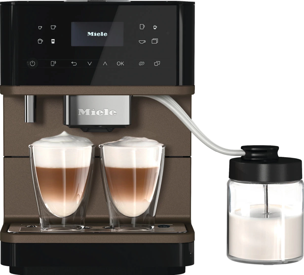 Miele CM6360 Super Automatic Espresso Machine - Obsidian Black/Bronze Pearl Tea 4 Miele CM6360 Super Automatic Espresso Machine - Obsidian Black/Bronze Pearl Tea