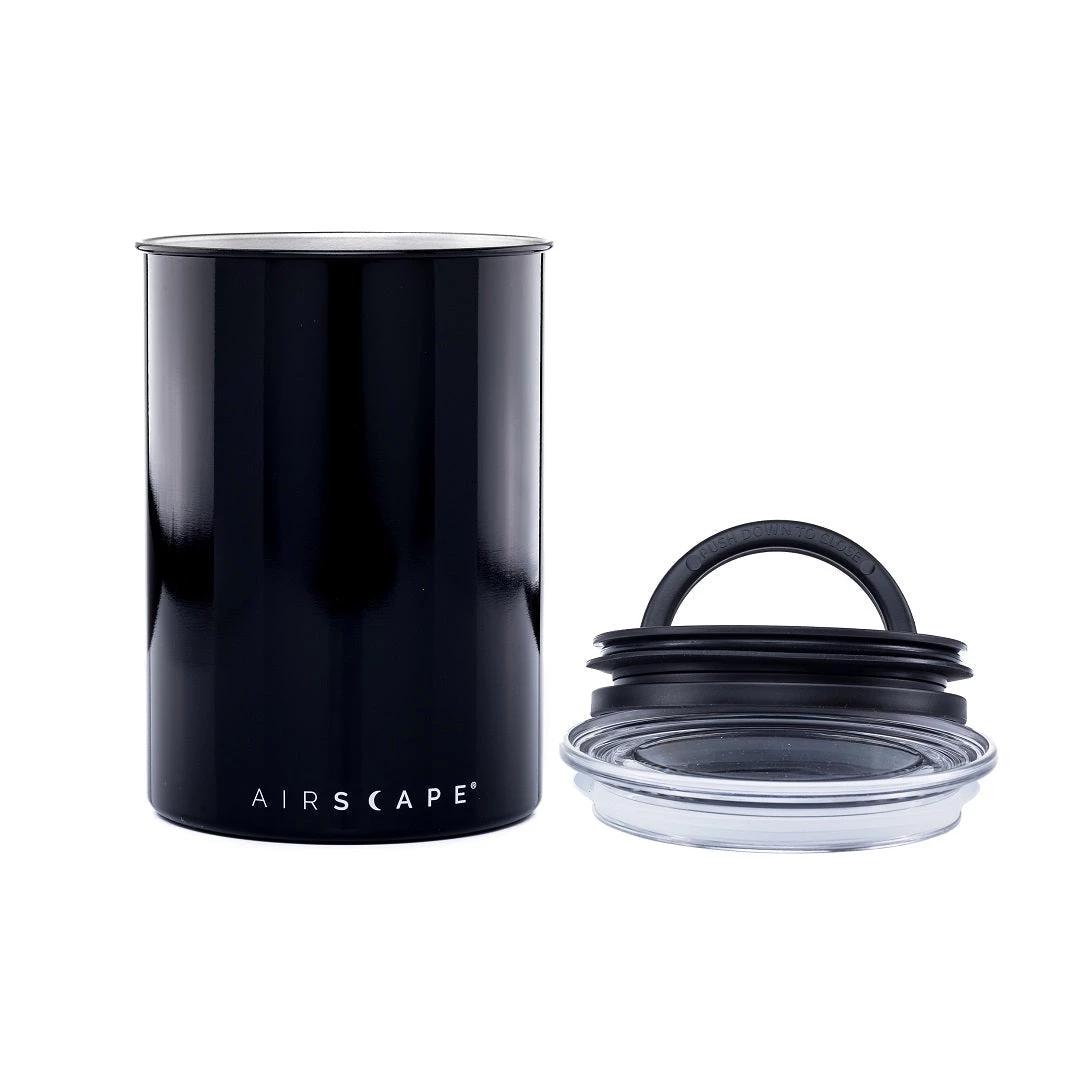 Tea Planetary Designs Airscape 64oz Coffee Bean Canister - Matte Charcoal Black 3 Tea Planetary Designs Airscape 64oz Coffee Bean Canister - Matte Charcoal Black