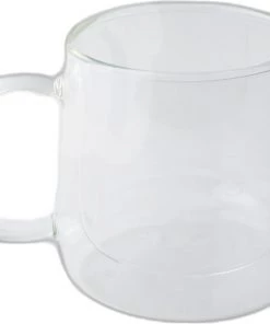 Safdie & Co. Barista Loft Cafe Latte Mugs - Double Wall – Set Of 2 – 450 Ml