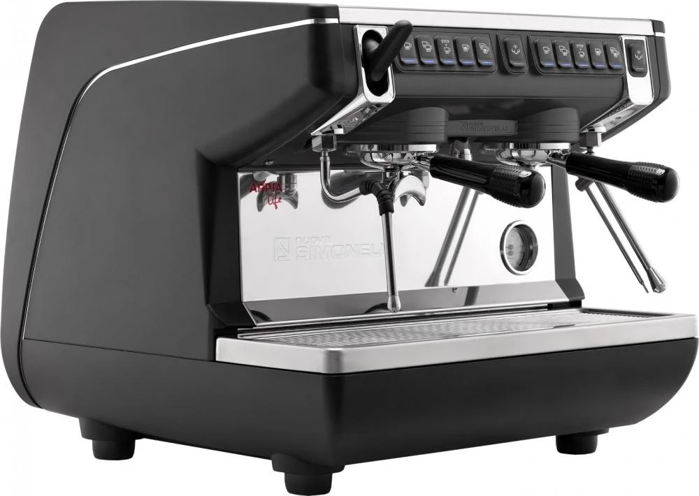 Nuova Simonelli Appia Life - 2 Group Compact - Volumetric W/ Easy Cream - Black 3 Nuova Simonelli Appia Life - 2 Group Compact - Volumetric W/ Easy Cream - Black