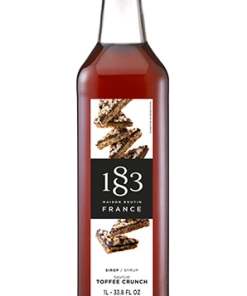 1883 Toffee Crunch Syrup - 1l (Glass Bottle) Tea