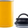 Planetary Designs Airscape 64oz Coffee Bean Canister - Matte Yellow Tea 1 Planetary Designs Airscape 64oz Coffee Bean Canister - Matte Yellow Tea