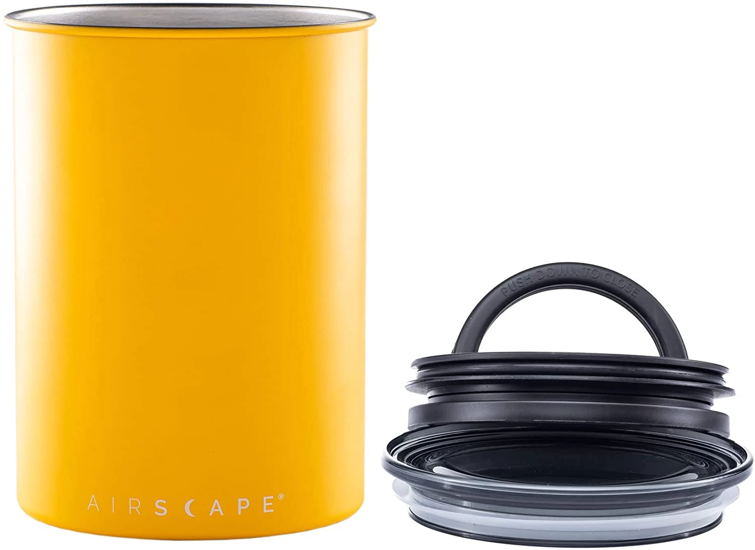 Planetary Designs Airscape 64oz Coffee Bean Canister - Matte Yellow Tea 3 Planetary Designs Airscape 64oz Coffee Bean Canister - Matte Yellow Tea