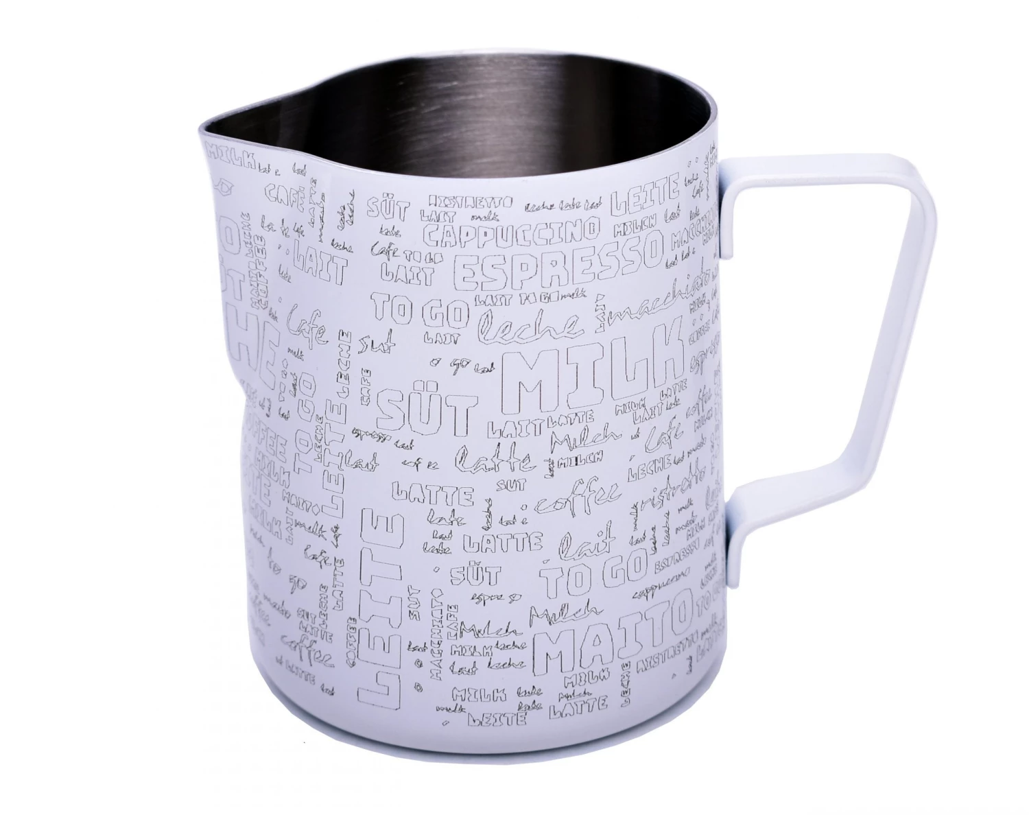 JoeFrex Milk Frothing Pitcher – Milk Text - 350ml (12oz) 3 JoeFrex Milk Frothing Pitcher – Milk Text - 350ml (12oz)