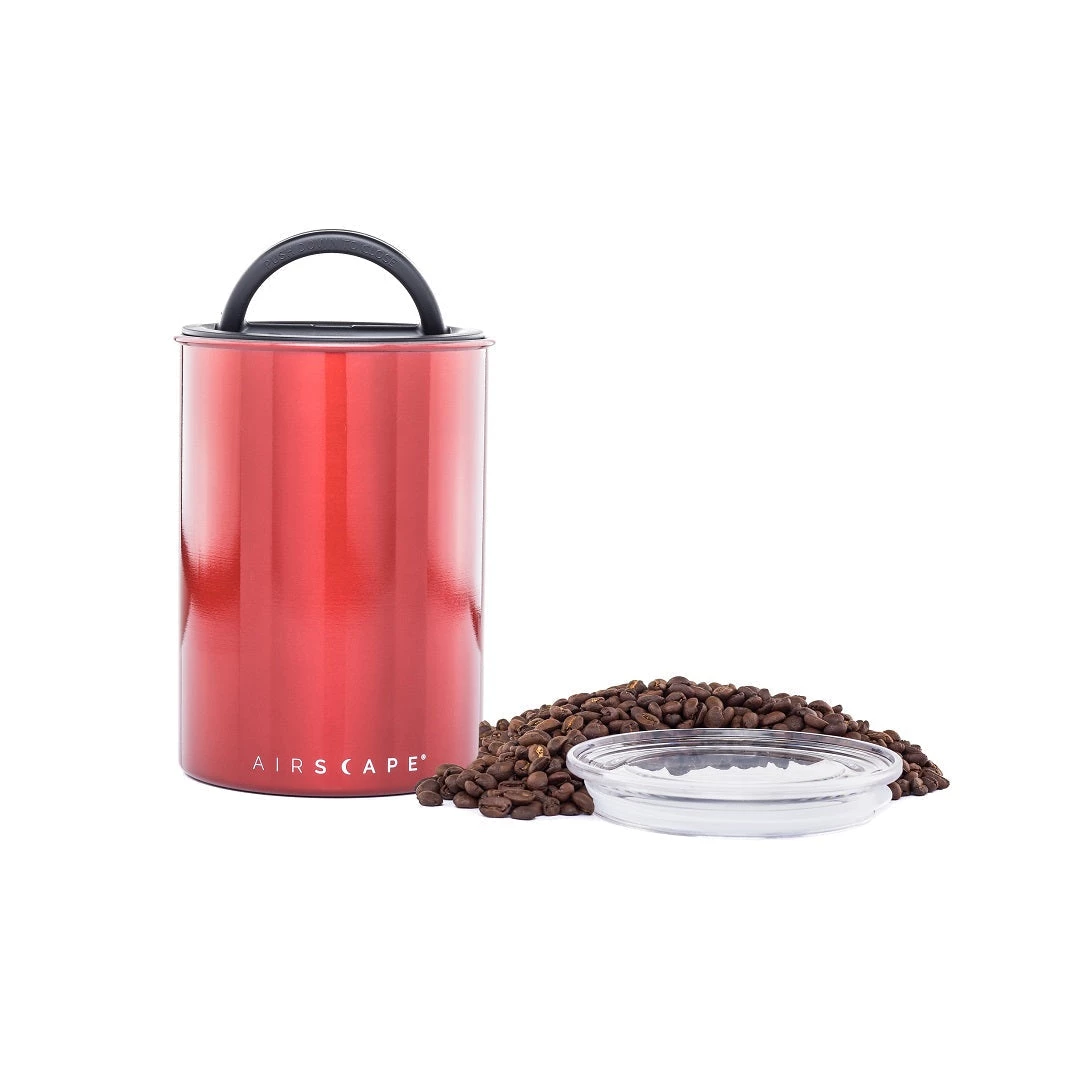Planetary Designs Airscape 64oz Coffee Bean Canister - Candy Apple Red Tea 4 Planetary Designs Airscape 64oz Coffee Bean Canister - Candy Apple Red Tea
