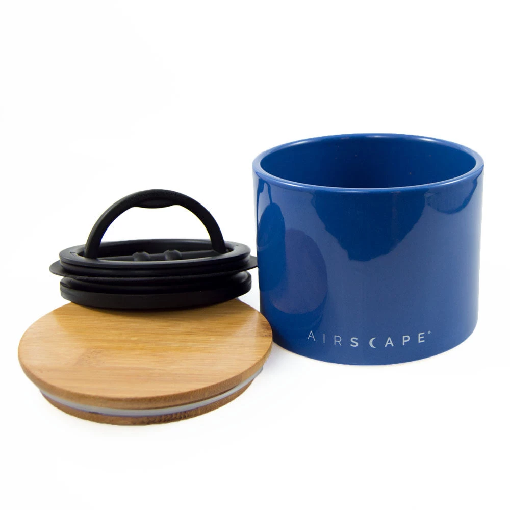 Tea Planetary Designs Airscape Ceramic 32oz Coffee Bean Canister - Cobalt 3 Tea Planetary Designs Airscape Ceramic 32oz Coffee Bean Canister - Cobalt