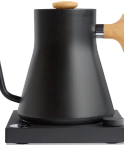 Tea Fellow Stagg EKG Pour-Over Kettle 0.9L - Matte Black + Maple