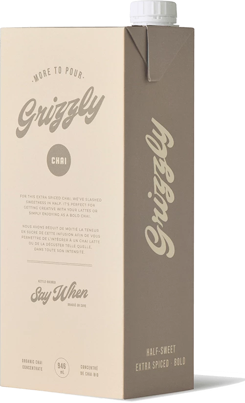 Say When Organic Chai - Grizzly - 32 Oz Tea 3 Say When Organic Chai - Grizzly - 32 Oz Tea