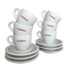 Tea Elektra Espresso Cups And Saucers - Set Of 6 2 Tea Elektra Espresso Cups And Saucers - Set Of 6