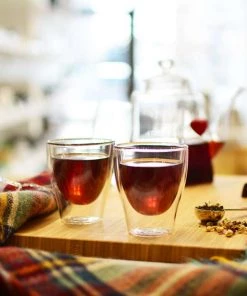 Grosche Turino Double Wall Espresso Glasses - 2.4 Oz Tea