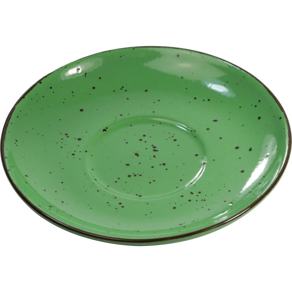 Inker 14.5 Cm Saucer - Cappuccino - Iris Dots Green Tea 3 Inker 14.5 Cm Saucer - Cappuccino - Iris Dots Green Tea