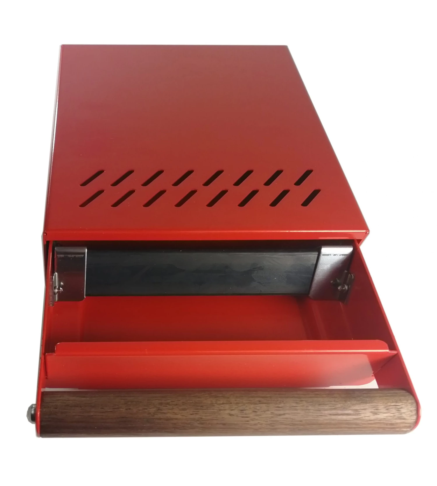 The Coffee Knock Drawer Company - Grounds Cub Pro Knock Box (Drawer) - Powdercoat Red 3 The Coffee Knock Drawer Company - Grounds Cub Pro Knock Box (Drawer) - Powdercoat Red