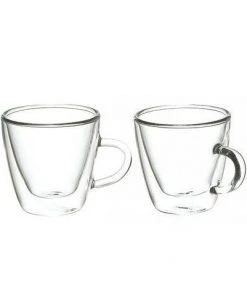 Grosche Turin Double Walled Espresso Cups (Set Of 2) - 4.7 Oz