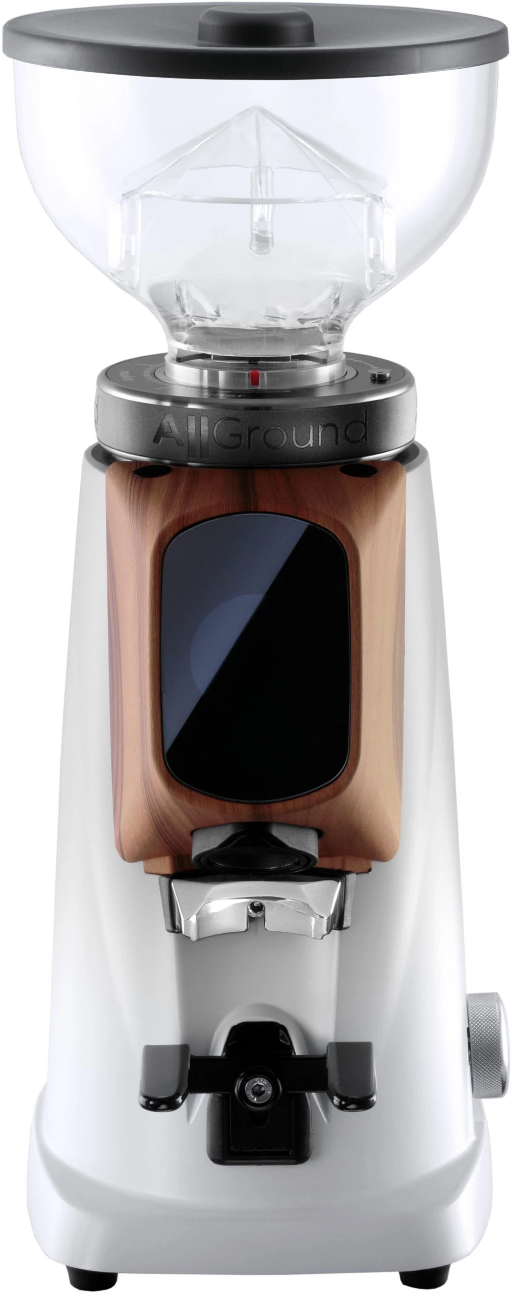 Fiorenzato F4 AllGround Burr Grinder - Arctic White And Walnut Wood Tea 3 Fiorenzato F4 AllGround Burr Grinder - Arctic White And Walnut Wood Tea