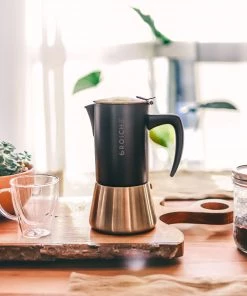 Tea Grosche Milano Stovetop Espresso Maker - Steel Black 15 Tea Grosche Milano Stovetop Espresso Maker - Steel Black