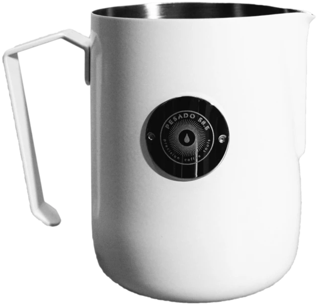 Pesado Frothing Pitcher - 490ml / 16.5oz - White 3 Pesado Frothing Pitcher - 490ml / 16.5oz - White