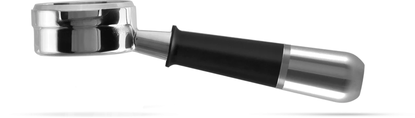 Tea Pesado Bottomless (Naked) Portafilter For Nuova Simonelli & Victoria Arduino - Black/Silver 3 Tea Pesado Bottomless (Naked) Portafilter For Nuova Simonelli & Victoria Arduino - Black/Silver