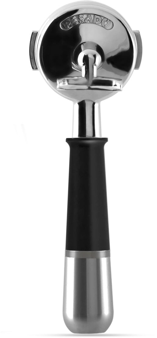 Tea Pesado Double Spout Portafilter For La Marzocco And E61 Group - Black/Silver 4 Tea Pesado Double Spout Portafilter For La Marzocco And E61 Group - Black/Silver