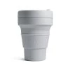Stojo Collapsible Pocket Cup - Grey Tea 2 Stojo Collapsible Pocket Cup - Grey Tea