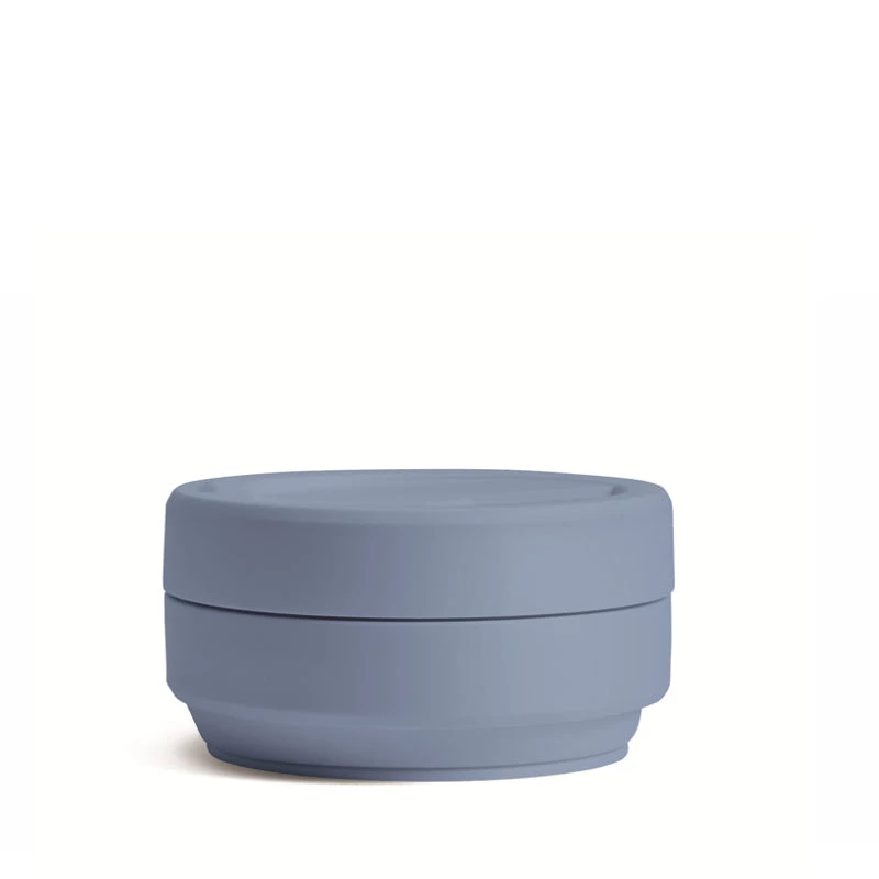 Stojo Collapsible Pocket Cup - Steel Blue 4 Stojo Collapsible Pocket Cup - Steel Blue