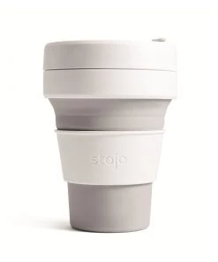 Stojo Collapsible Pocket Cup - White/Dove