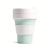 Stojo Collapsible Pocket Cup - White/Mint 2 Stojo Collapsible Pocket Cup - White/Mint