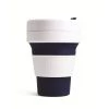 Stojo Collapsible Pocket Cup - White/Indigo Tea 2 Stojo Collapsible Pocket Cup - White/Indigo Tea
