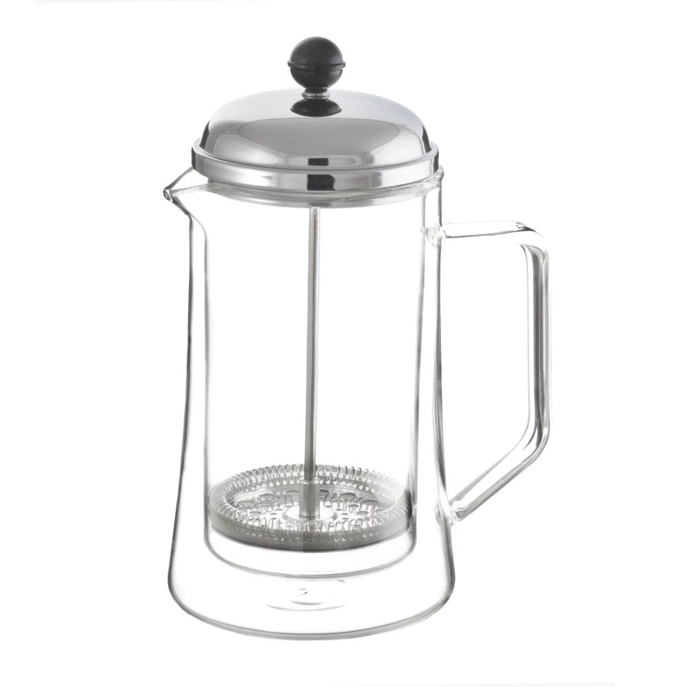 Tea Grosche Stanford Double Walled Glass French Press 4 Tea Grosche Stanford Double Walled Glass French Press