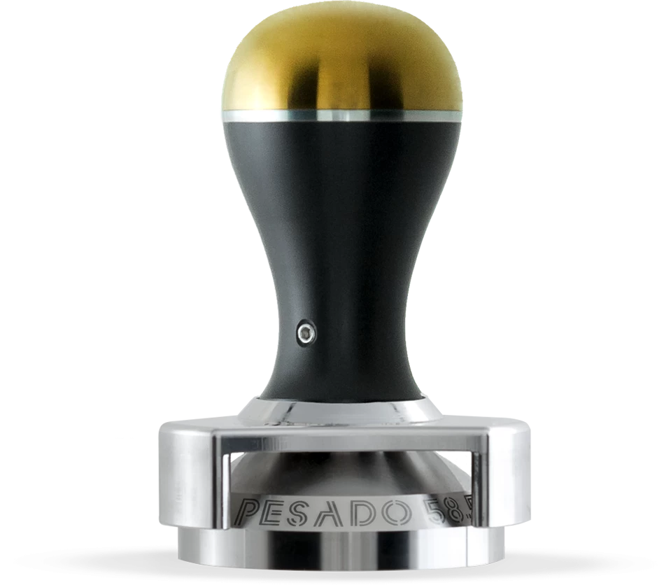 Tea Pesado 58.5mm Tamper - Black/Gold 4 Tea Pesado 58.5mm Tamper - Black/Gold