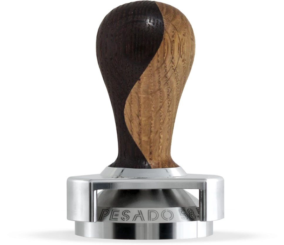 Tea Pesado 58.5mm Tamper - Ola Wood 4 Tea Pesado 58.5mm Tamper - Ola Wood