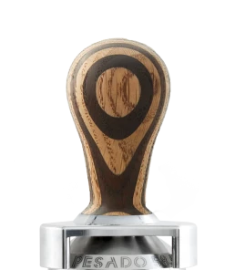 Pesado 58.5mm Tamper - Raya Wood Tea 5 Pesado 58.5mm Tamper - Raya Wood Tea