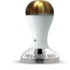 Pesado 58.5mm Tamper - White/Gold 1 Pesado 58.5mm Tamper - White/Gold