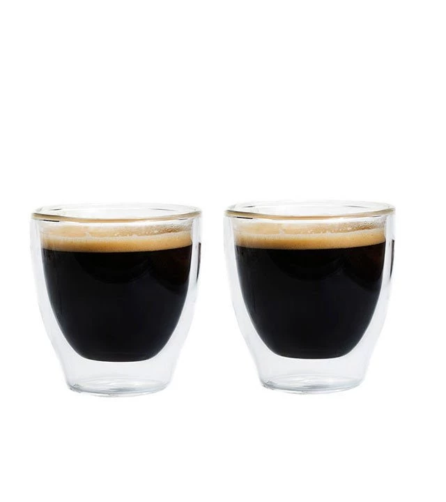 Grosche Turino Double Wall Espresso Glasses - 4.7 Oz 4 Grosche Turino Double Wall Espresso Glasses - 4.7 Oz