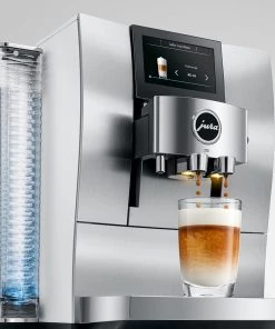 Tea Jura Z10 Super Automatic Espresso Machine - Aluminum White