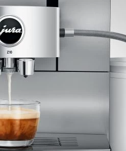 Tea Jura Z10 Super Automatic Espresso Machine - Aluminum White