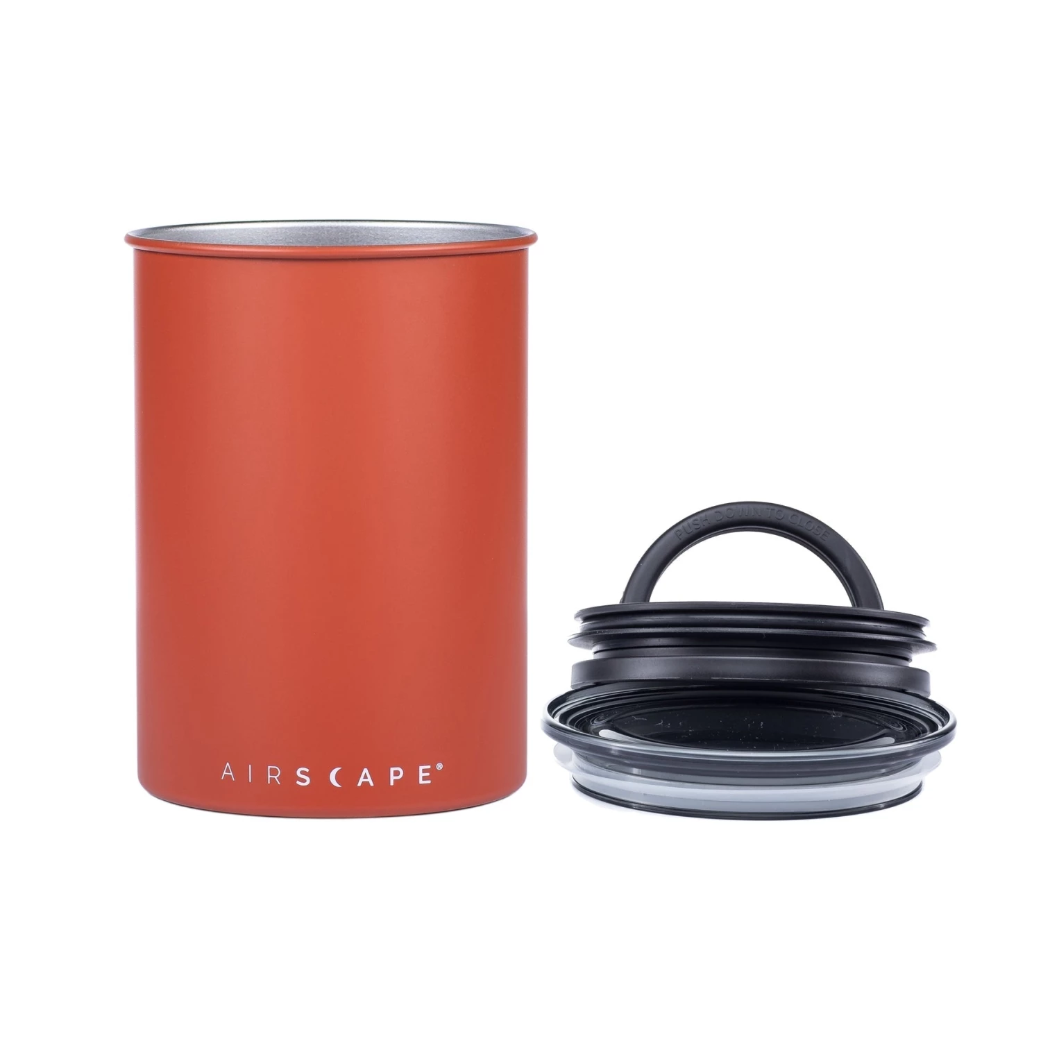 Planetary Designs Airscape 64oz Coffee Bean Canister - Matte Burnt Orange 3 Planetary Designs Airscape 64oz Coffee Bean Canister - Matte Burnt Orange