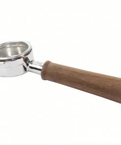 Bottomless (Naked) Portafilter For Ascaso - 58mm W/ Walnut Handle Tea